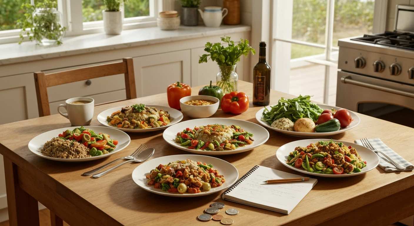 Courses à 50 € pour 4 : le menu semaine qui tient vraiment